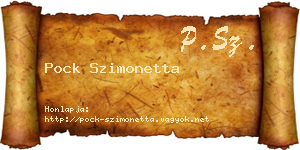 Pock Szimonetta névjegykártya